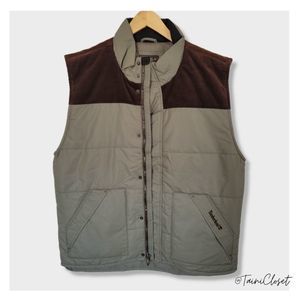 Timberland Eaton Vest Dusty Olive & Brown Insulated